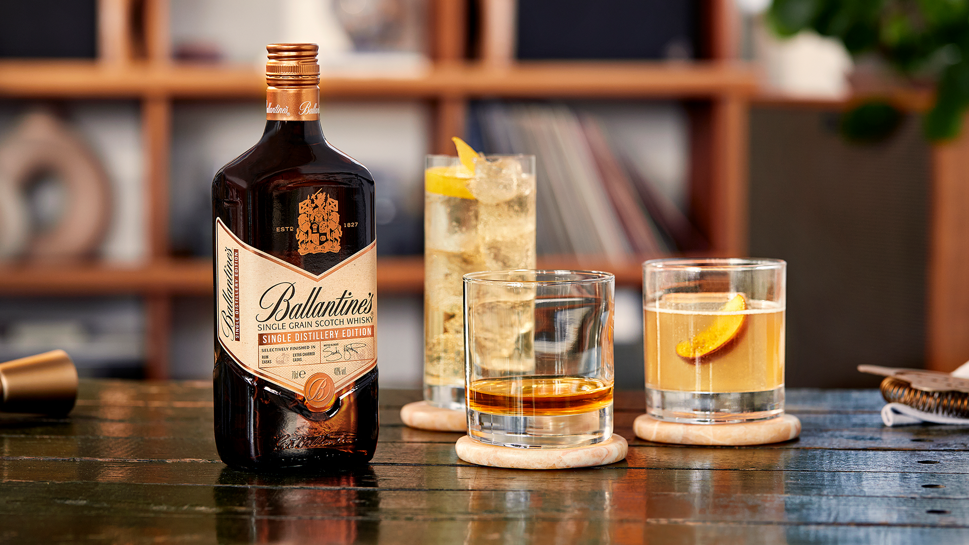 A First for Ballantine's: Single Grain Whisky with Double Cask